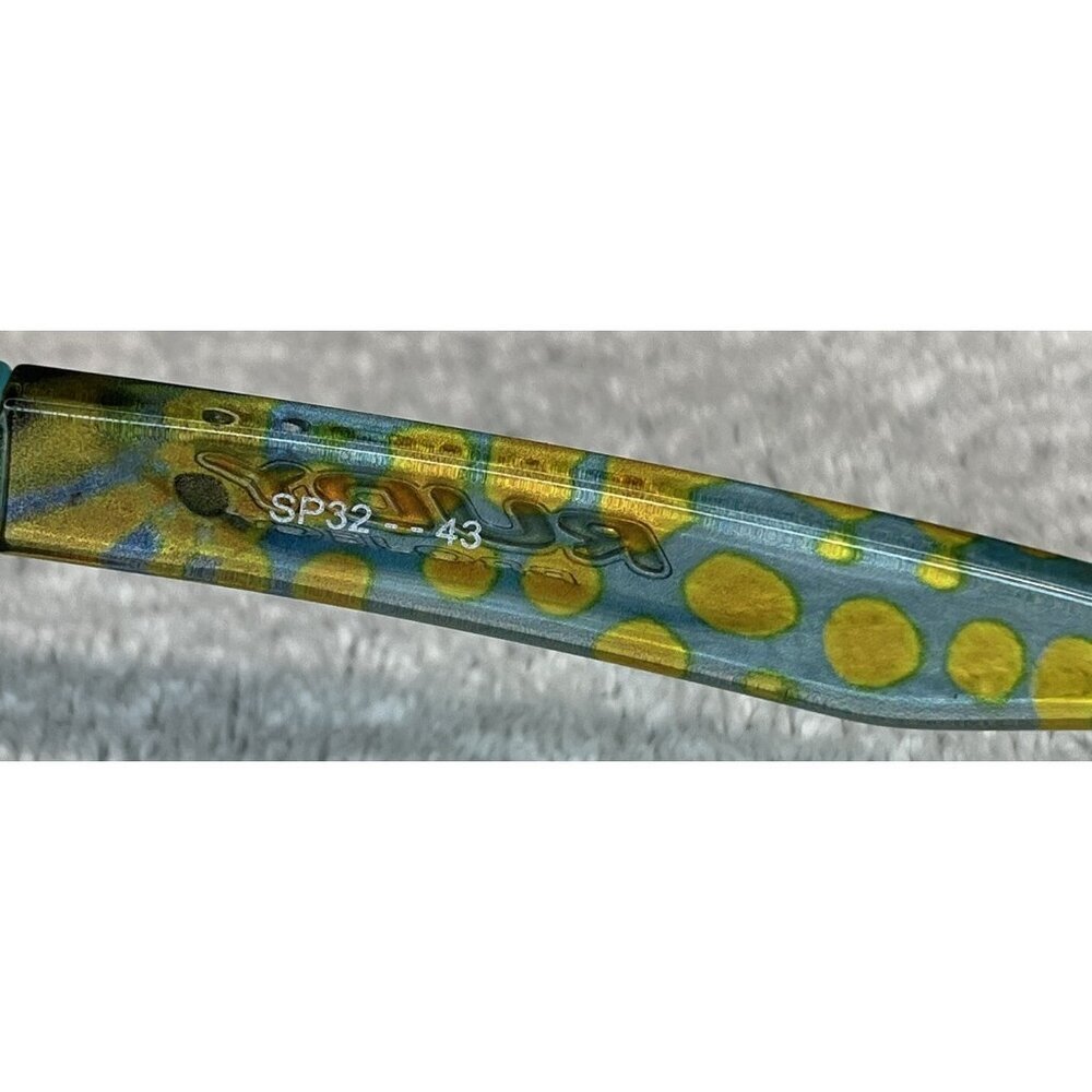 Rudy Project Nebula Women’s Teal Blue Yellow Spotted Sunglasses SP32-43 - Picture 5 of 7